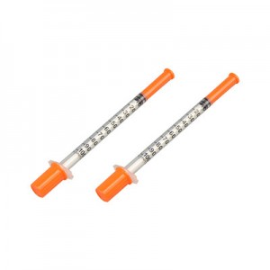 Disposable Orange Cap Insulin Syringe with Needle - China Insulin Syringe, Insulin  Syringes